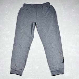 Nike Training Fleece Joggers Mens X-Large Gray Tapered Sweatpants Gym 932245-071
